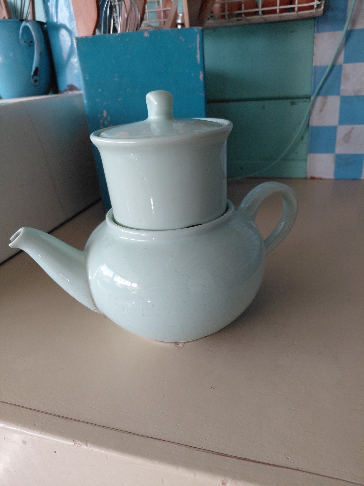 Grote Villeroy Boch theepot met filter, Ophalen of Verzenden