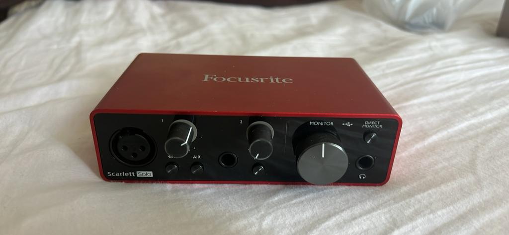 Focusrite Scarett Solo, Computers en Software, Ophalen of Verzenden, Zo goed als nieuw
