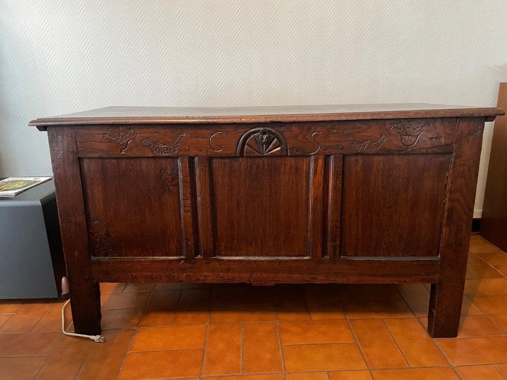 Prachtige Antieke Houten Dekenist / Opbergkist, Ophalen