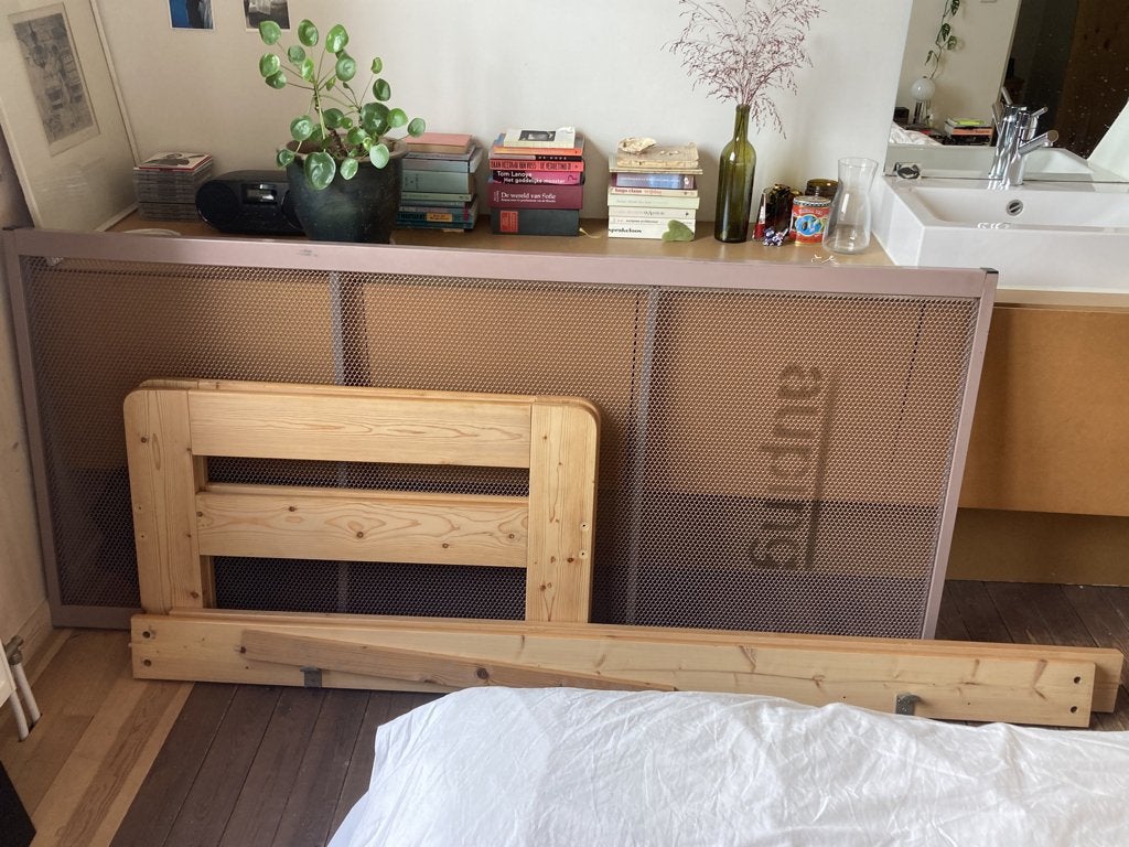 Auping bedframe eenpersoonsbed, Maison & Meubles, Chambre à coucher | Lits, 90 cm, Beige, Une personne, Enlèvement