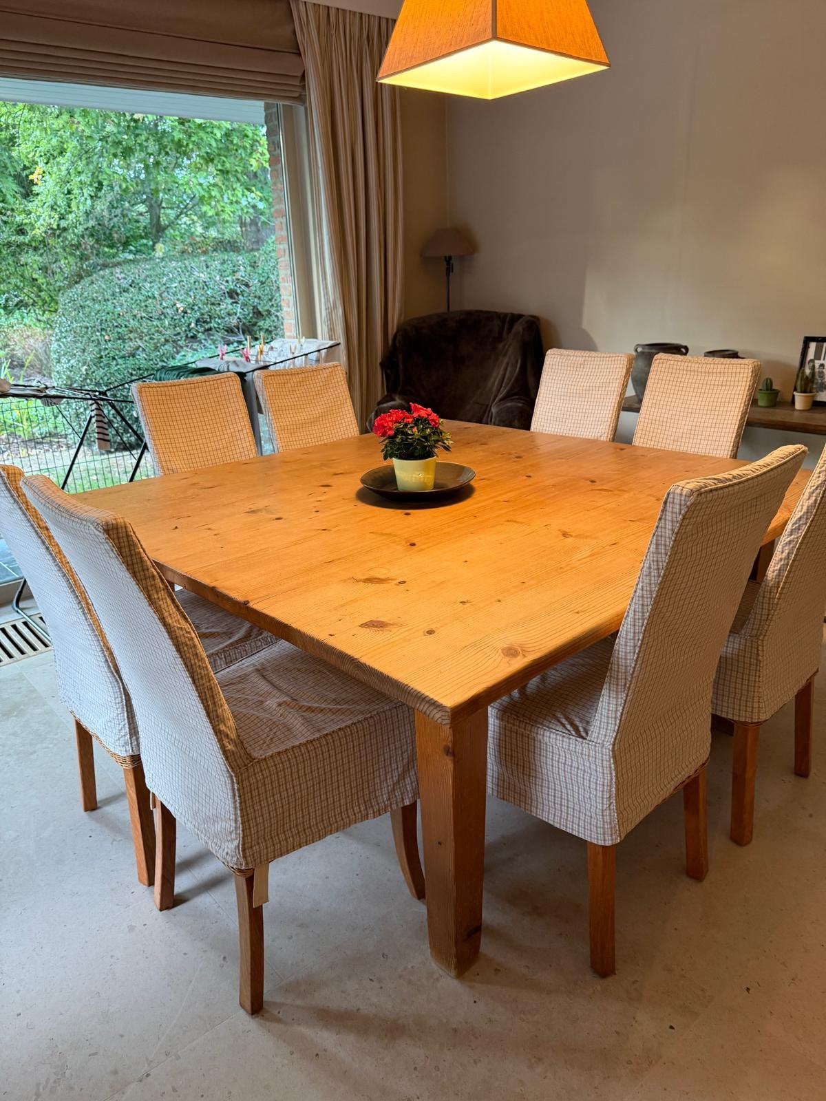 Tafel met 8 stoelen, Huis en Inrichting, Ophalen, Zo goed als nieuw