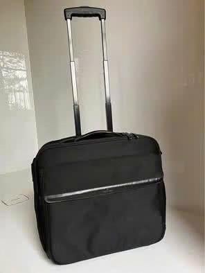 Professionele Samsonite laptop trolley / handbagage., Ophalen, Gebruikt, Zacht kunststof, Wieltjes