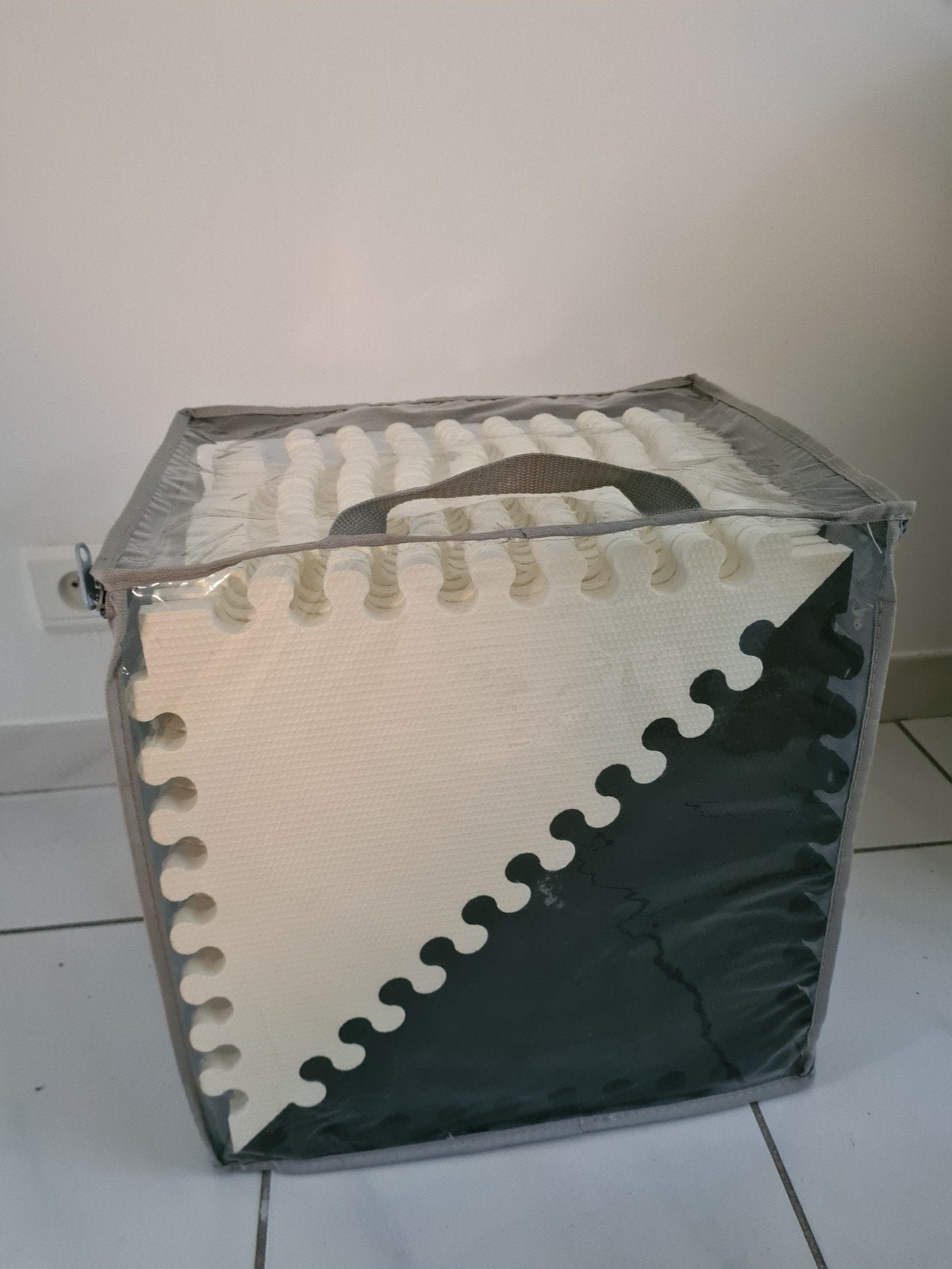 Zwart-wit speeltegels / speeltapijt / puzzelmat, Kinderen en Baby's, Speelgoed | Overig, Ophalen