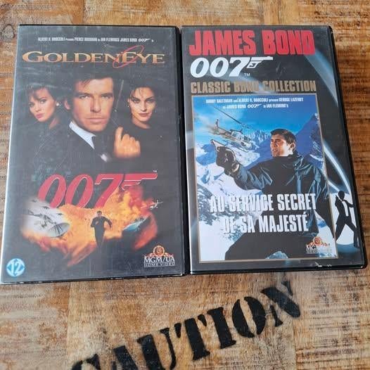JAMES BOND 007 LOT K7 VHS O.H.M.S.S.- Goldeneye MGM/UA VIDEO, À partir de 12 ans, Enlèvement ou Envoi, Comme neuf, Action et Aventure