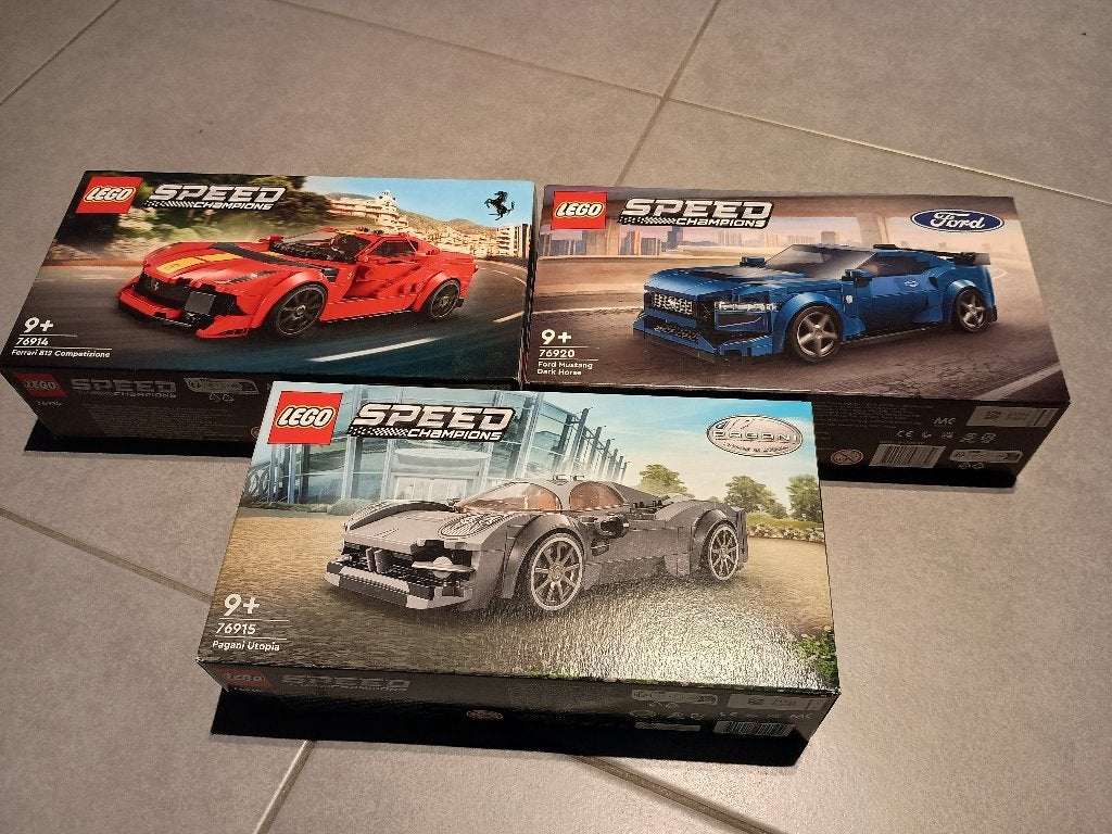 Lego 76914-76915-76920 Speed Champions, Lego, Nieuw, Complete set, Ongeopend/sealed
