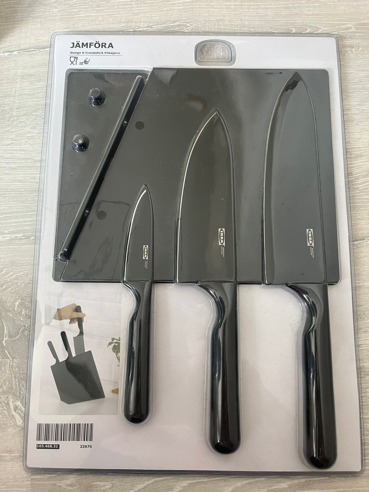 Messenblok met 3 messen - IKEA - nieuw, Enlèvement, Neuf, IKEA