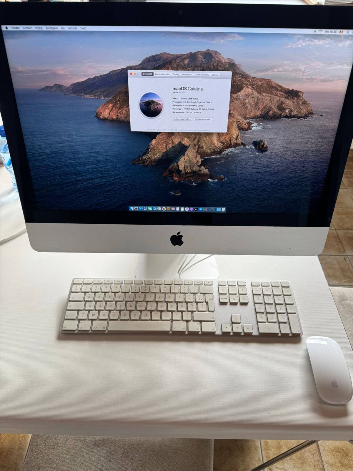 Imac 21.5”, Ophalen, IMac, Zo goed als nieuw, 8 GB