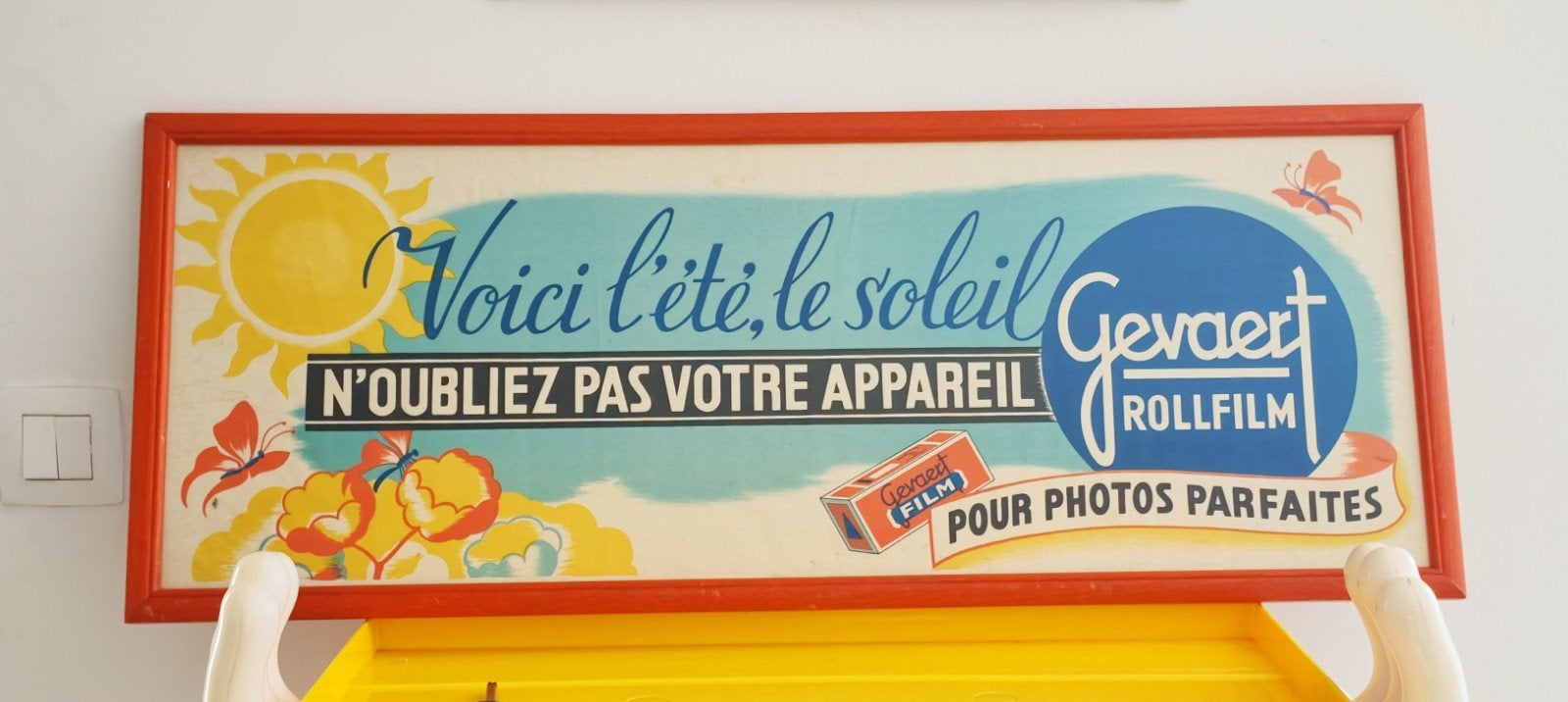 Gevaert photo oude reclame affiche, Ophalen