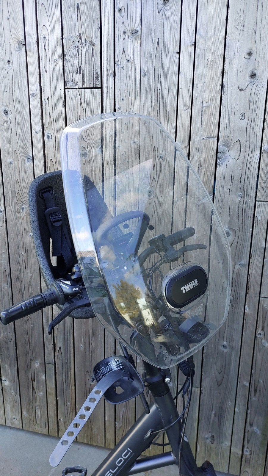 Fietsstoeltje Thule Yepp Nexxt 2 mini + windscherm, Ophalen