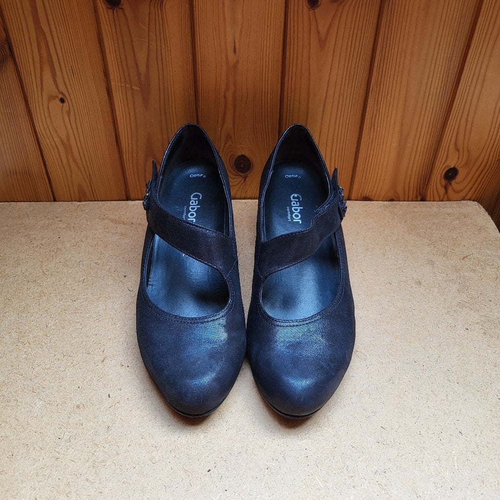 Zwarte lederen schoenen Gabor maat 41, Kleding | Dames, Schoenen met lage hakken, Zwart, Gabor, Ophalen of Verzenden