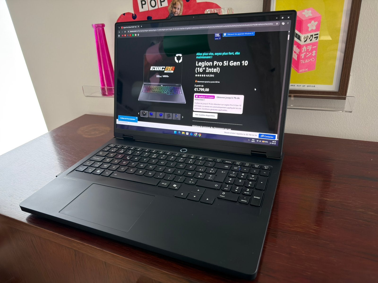 PC Portable Lenovo Legion Pro 5, Informatique & Logiciels, Ordinateurs portables Windows, Enlèvement, Comme neuf