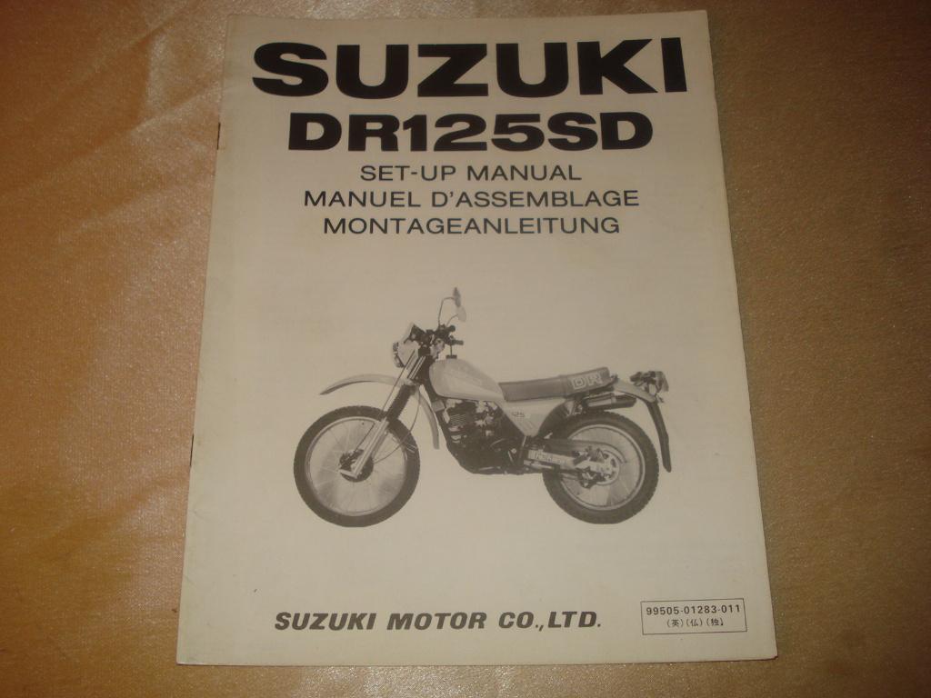 SUZUKI DR125SD Ancien Manuel d'Assemblage, Motoren, Ophalen of Verzenden, Suzuki