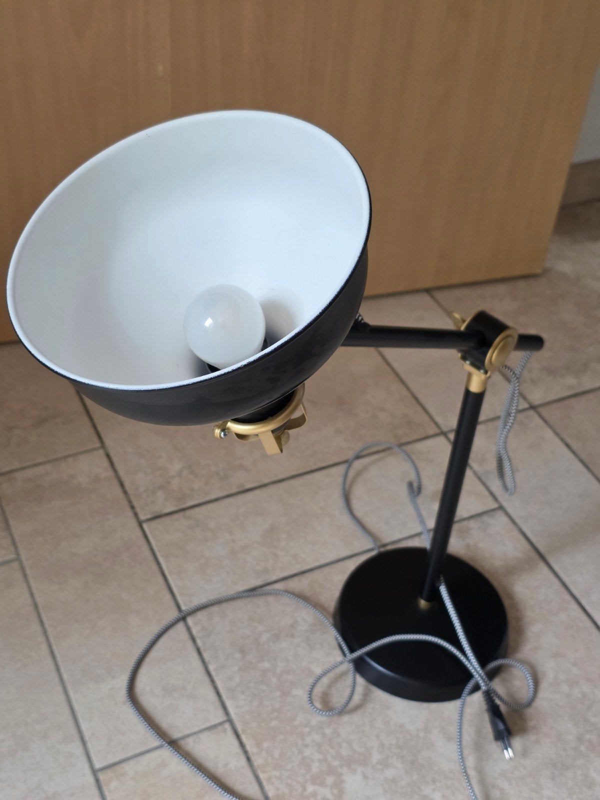 lampe bureau sur socle noir, Maison & Meubles, Enlèvement