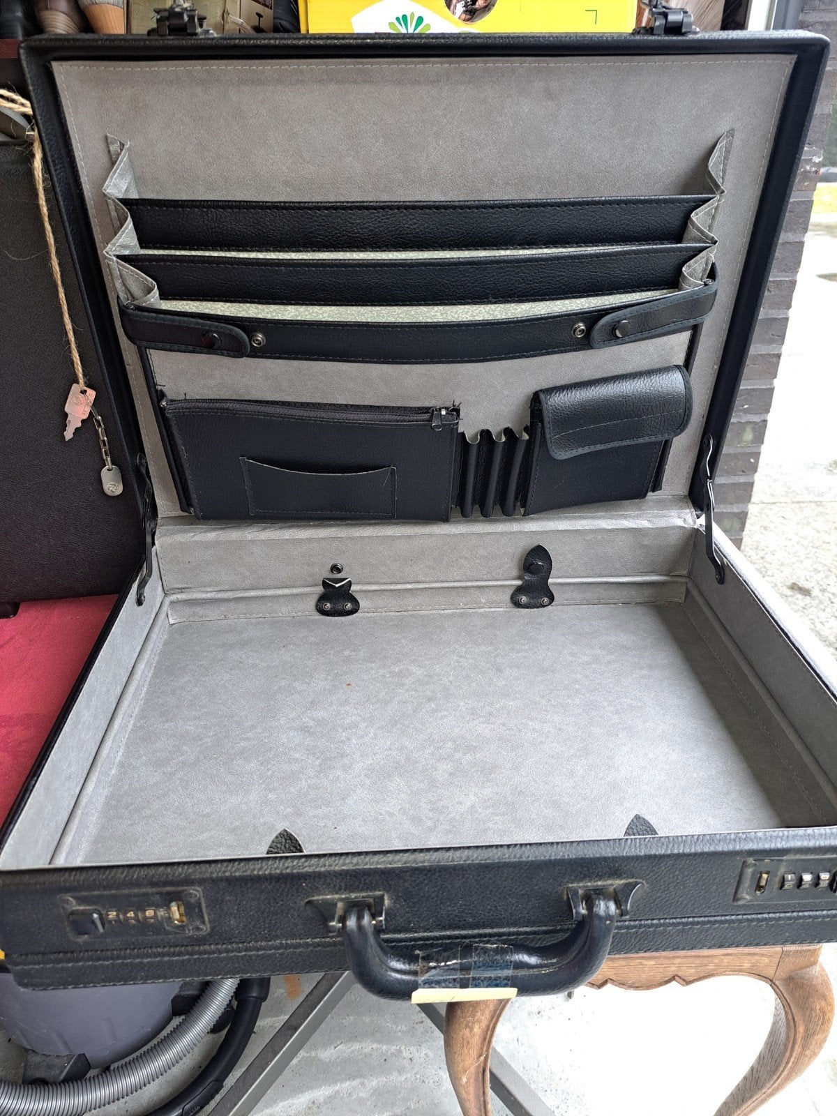 Samsonite of leer, attaché koffer, aktentas, 2x, Handtassen en Accessoires, Koffers, Ophalen of Verzenden, Leer