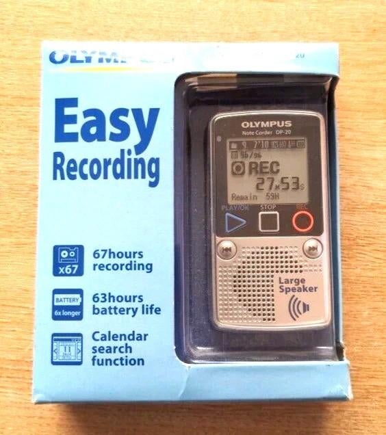 Enregistreur vocal numérique Olympus Note Corder DP-20, Envoi