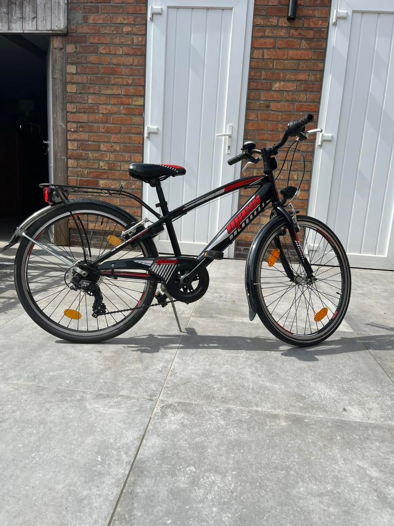 Wings Maxx fiets rood-zwart, Ophalen, Zo goed als nieuw, 22 inch, Versnellingen