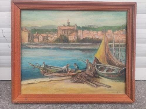 huile sur toile monograme rene schmitz, Enlèvement ou Envoi, Toile