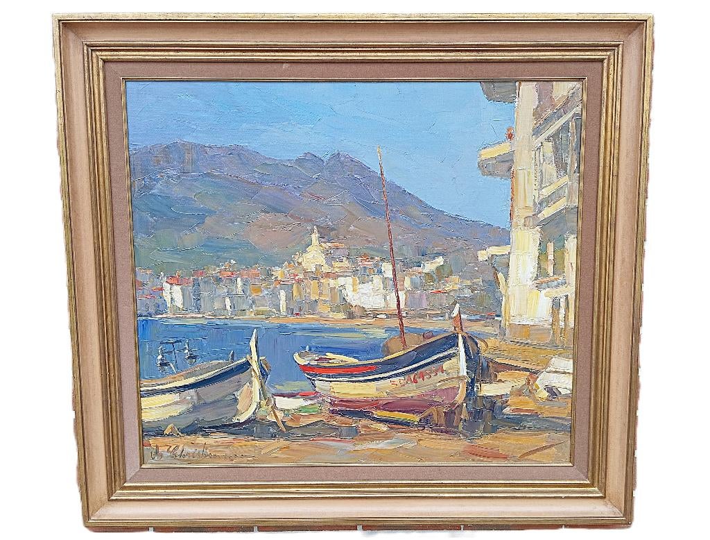 Costa Brava Cadaques Spanien groot schilderij, Ophalen