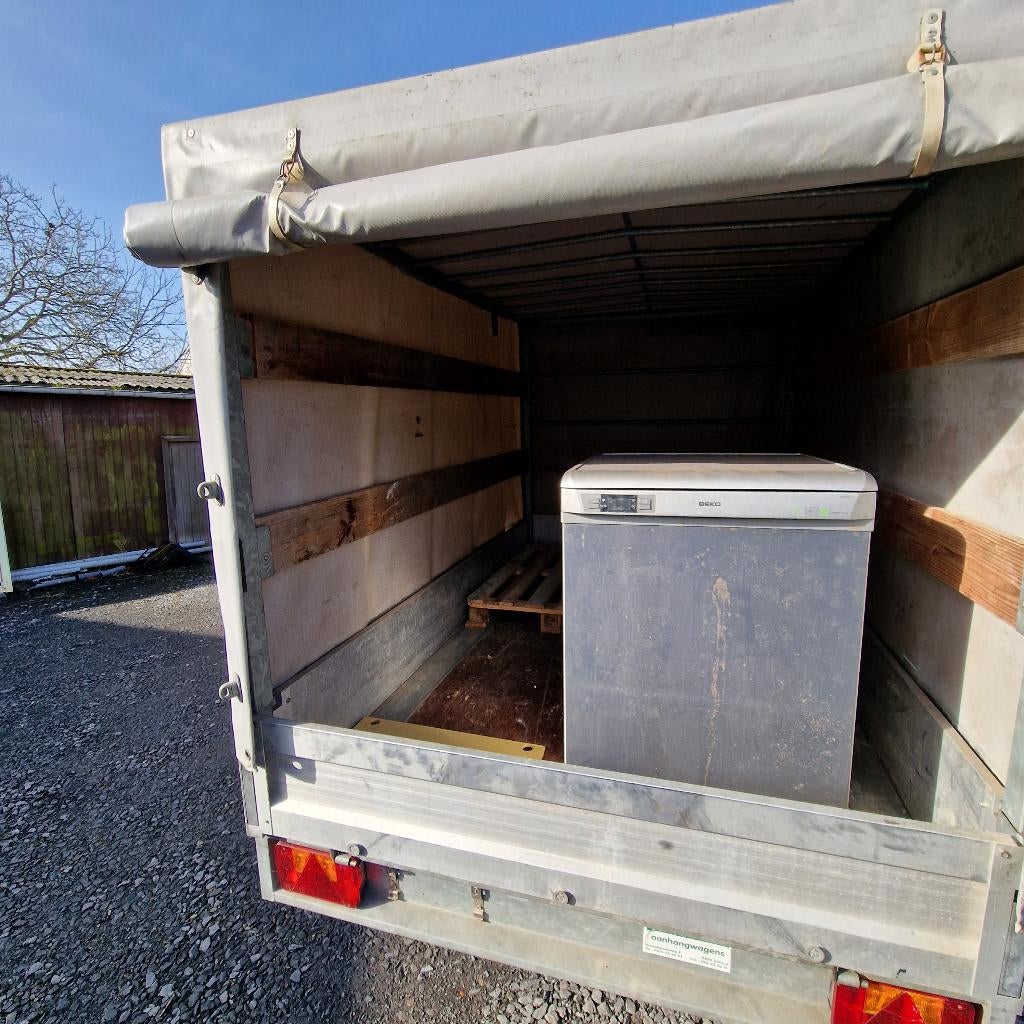 aanhangwagen  met afneembare huif, Enlèvement, Utilisé