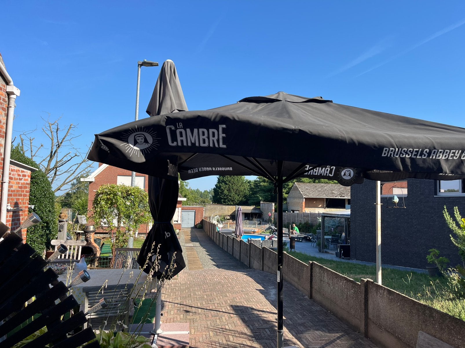 Horeca parasol 3x3, Enlèvement, Utilisé