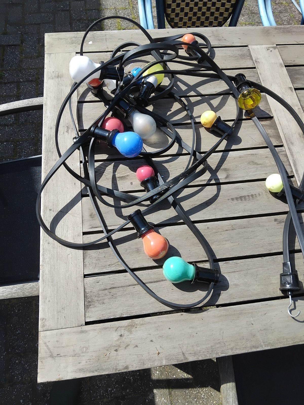 Feestverlichting,  priksnoer voor tuinfeest., Ophalen of Verzenden
