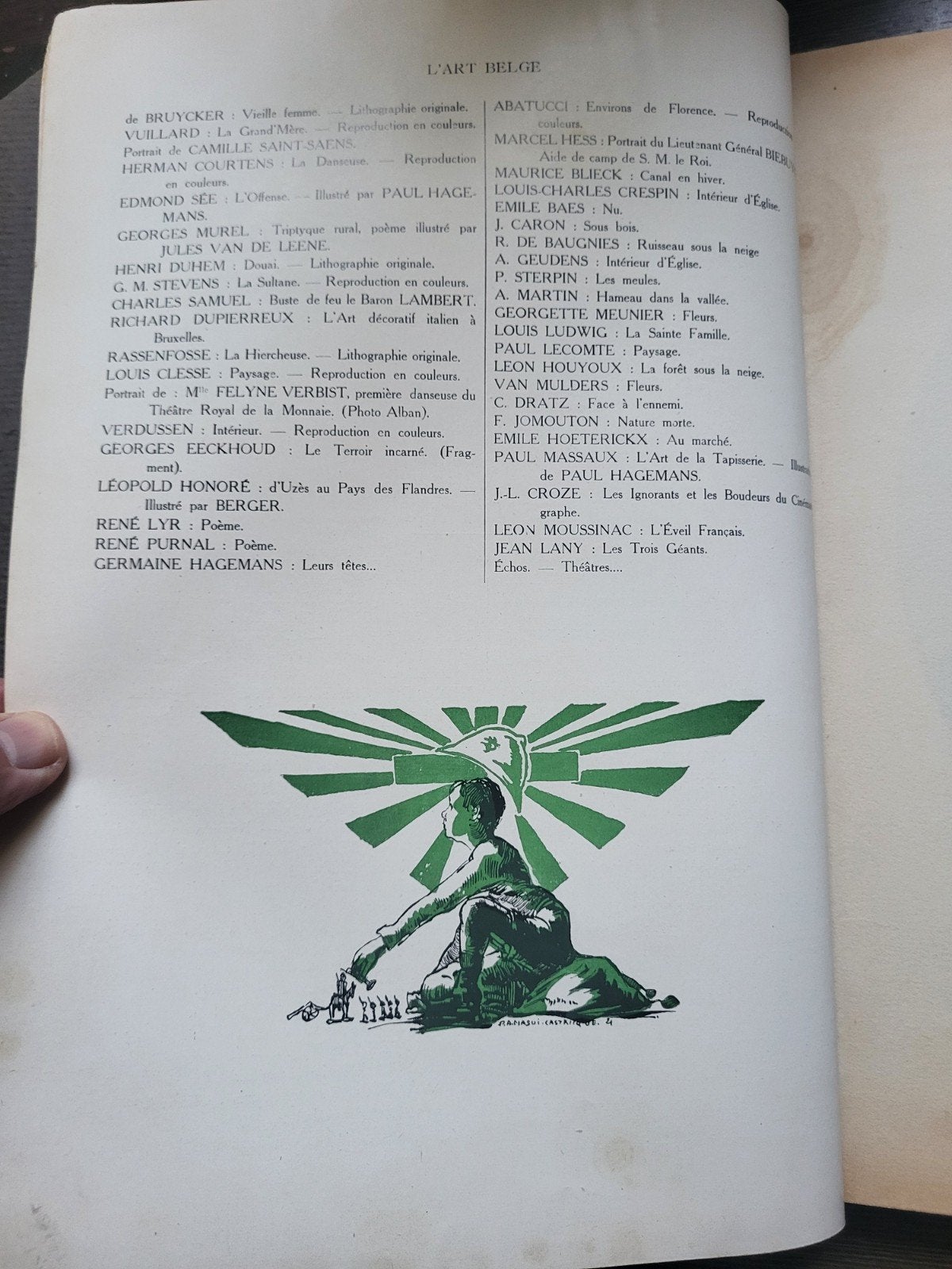 L'Art Belge noël 1921, Ophalen of Verzenden