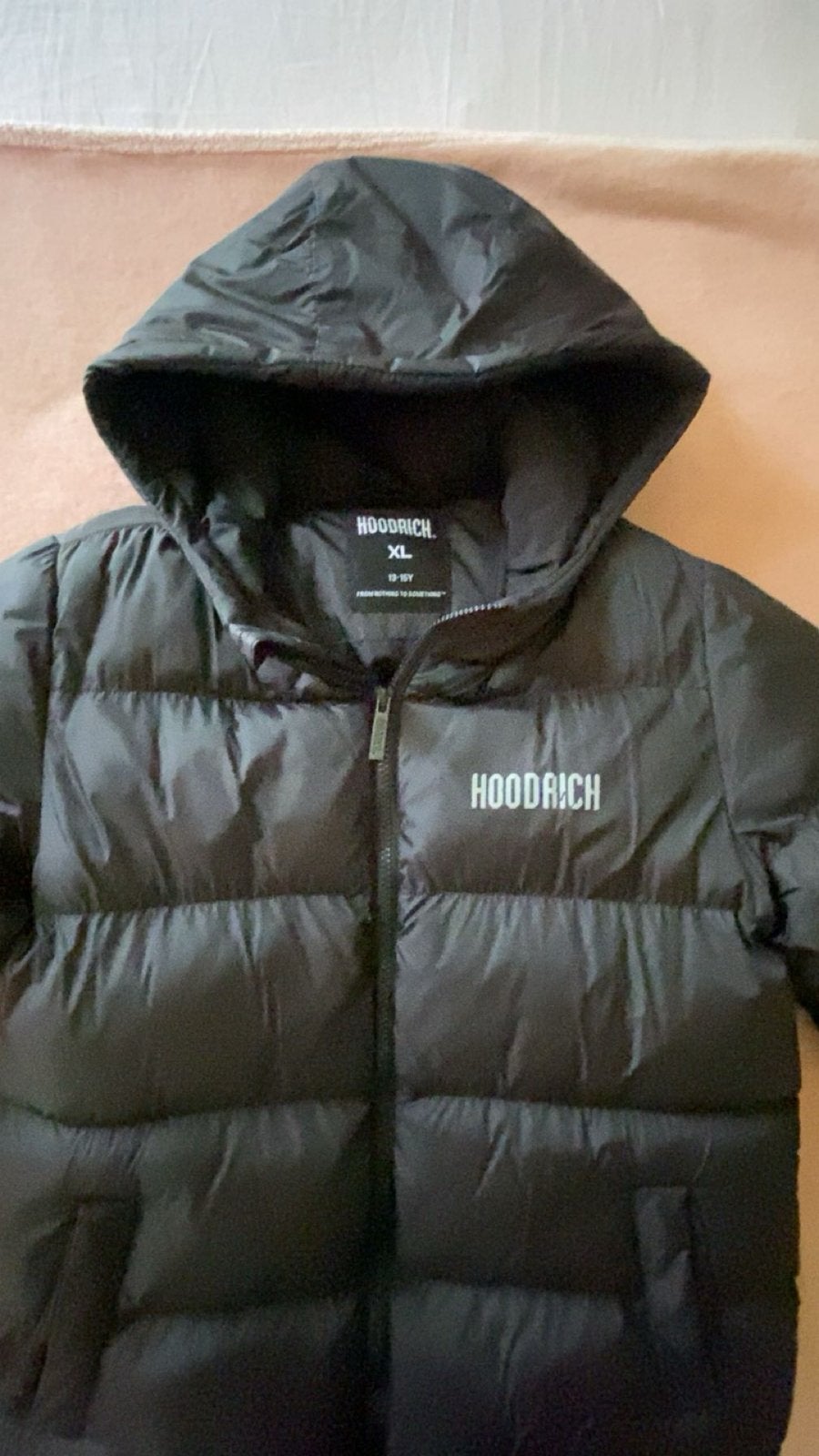 Hoodrich jas zwart, Ophalen, Zwart