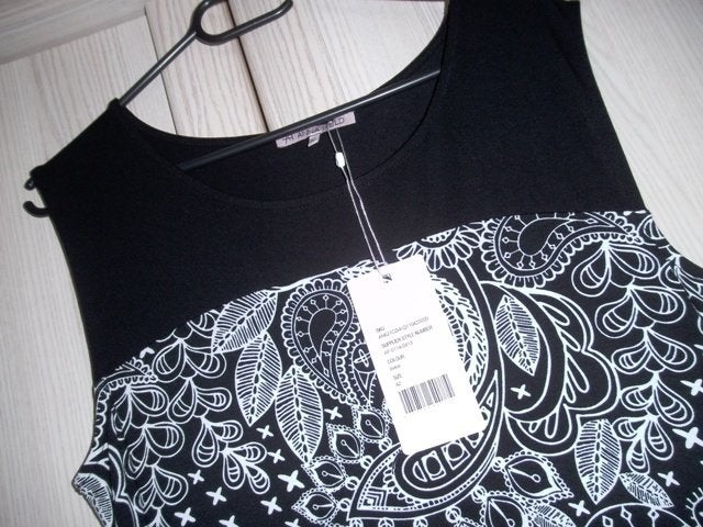 Nieuwe mouwloze printjurk van Anna Field met label, Ophalen of Verzenden, Nieuw, Maat 46/48 (XL) of groter, Wit