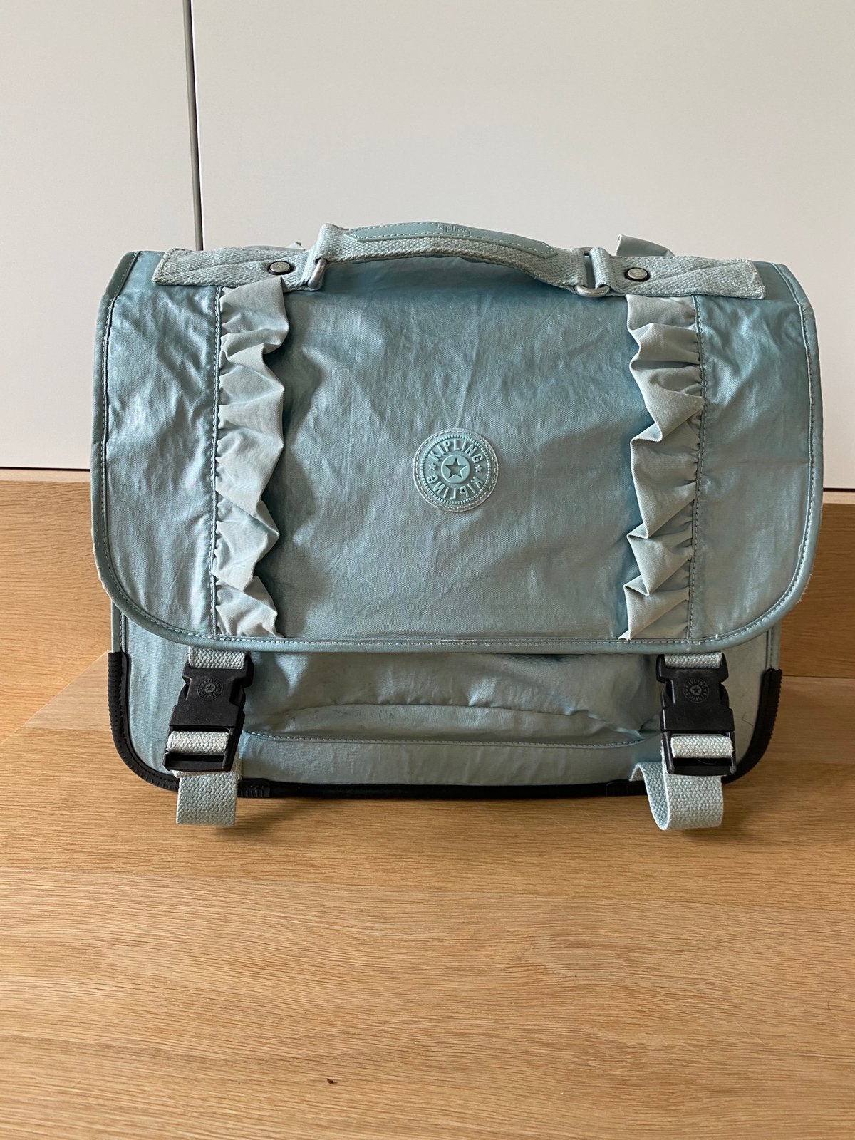 Cartable  Kipling turquoise, Ophalen, Gebruikt, Aktetas of Boekentas