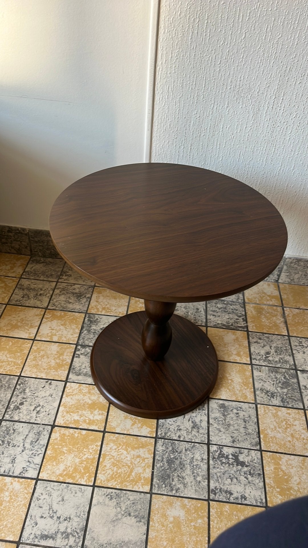 Table d’appoint - Marron - ø40x40 cm, Maison & Meubles, Enlèvement, Comme neuf, Rond