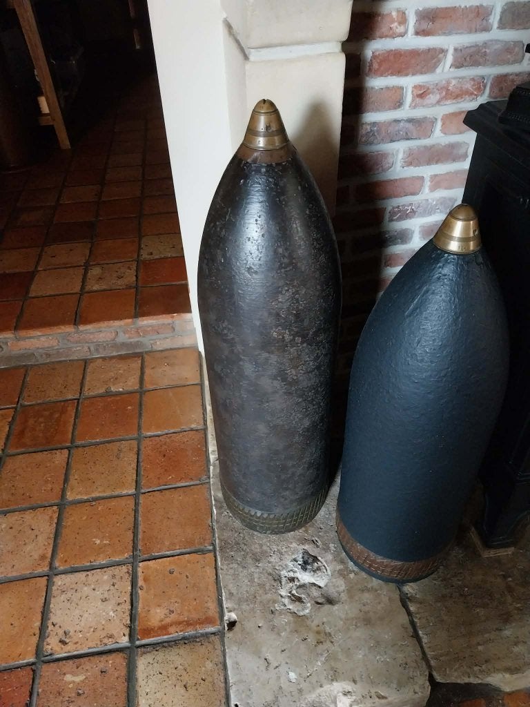 duitse obus wo1, Enlèvement