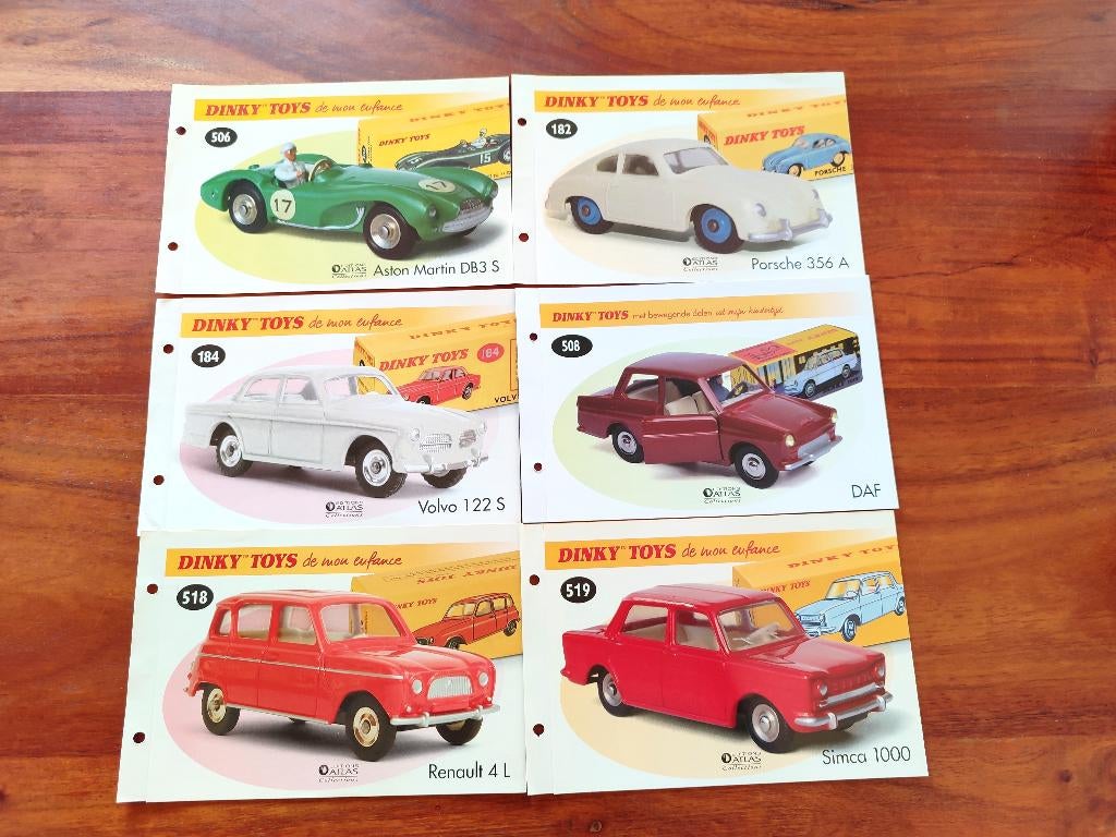 Lot 04 _ Dinky ATLAS _ 6 technische specificaties, Ophalen of Verzenden, Zo goed als nieuw, Overige typen, Dinky Toys