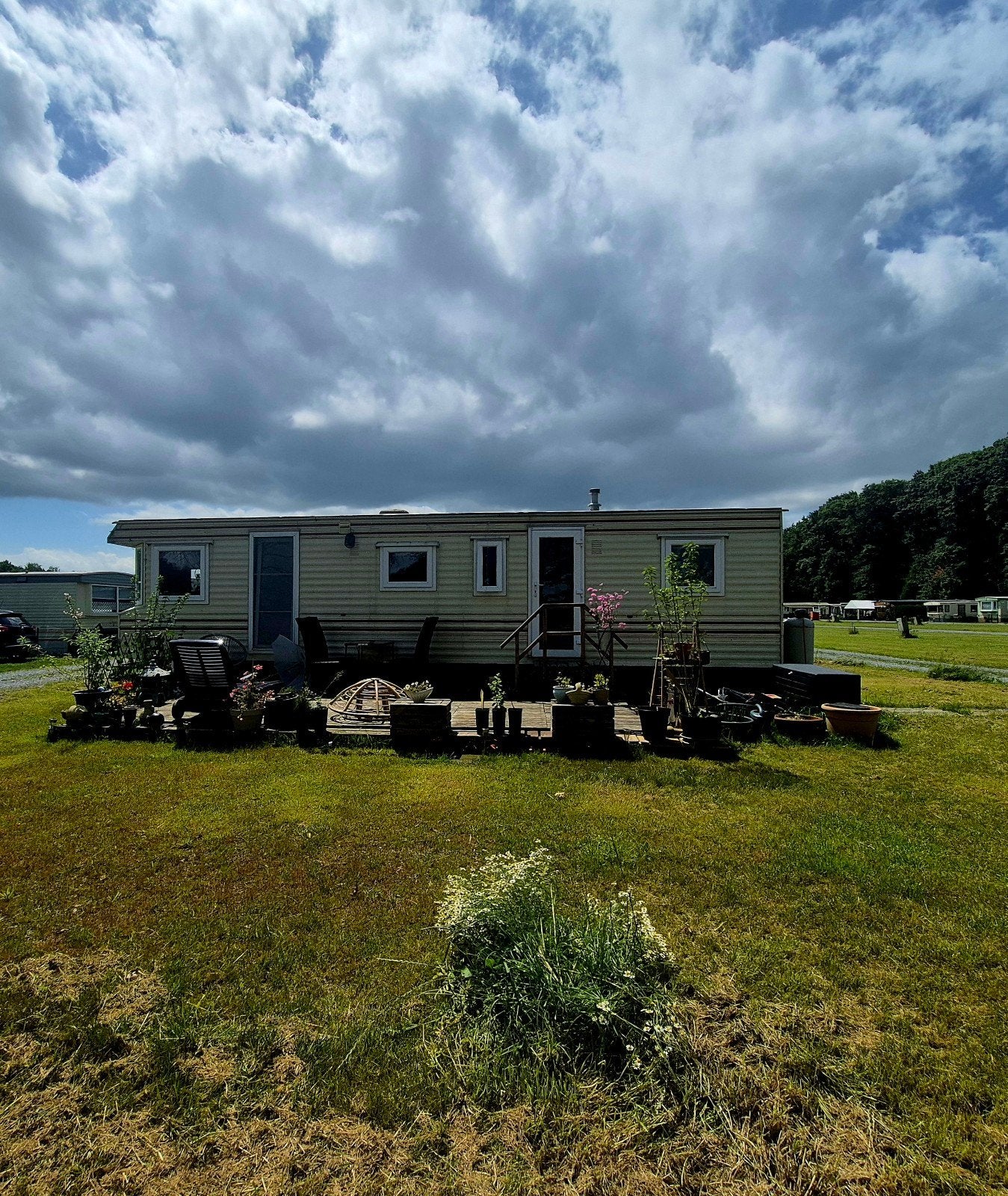Stacaravan camping Heultje, Caravans en Kamperen, Stacaravans, tot en met 6, Ophalen