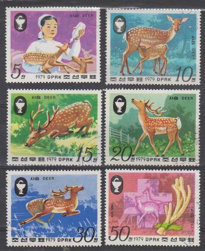 Noord-Korea - Sikaherten, Postzegels en Munten, Ophalen of Verzenden, Postfris