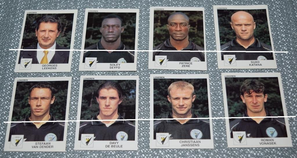 Panini Football 2001 / Lokeren / 15 stickers, Verzamelen, Sportartikelen en Voetbal, Zo goed als nieuw, Poster, Plaatje of Sticker