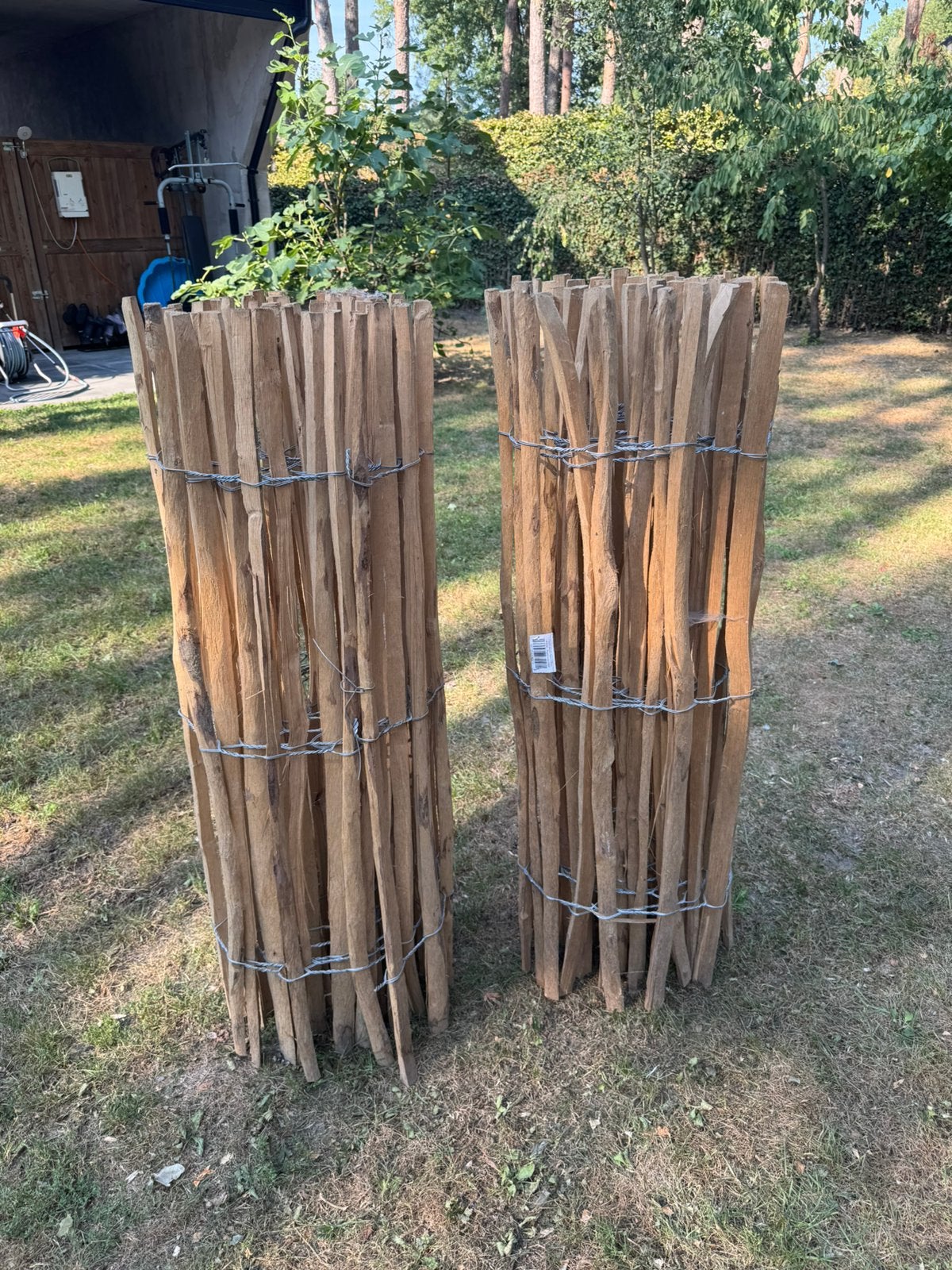 Nieuw 2x Kastanje Hekwerk 5m x 120cm, Tuin en Terras, Ophalen, Nieuw, Hout, Tuinhek