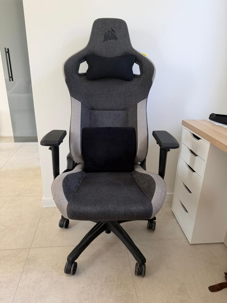 Corsair T3 Rush gaming chair (gamestoel), Huis en Inrichting, Bureaustoelen, Ophalen, Gaming bureaustoel, Gebruikt, Grijs