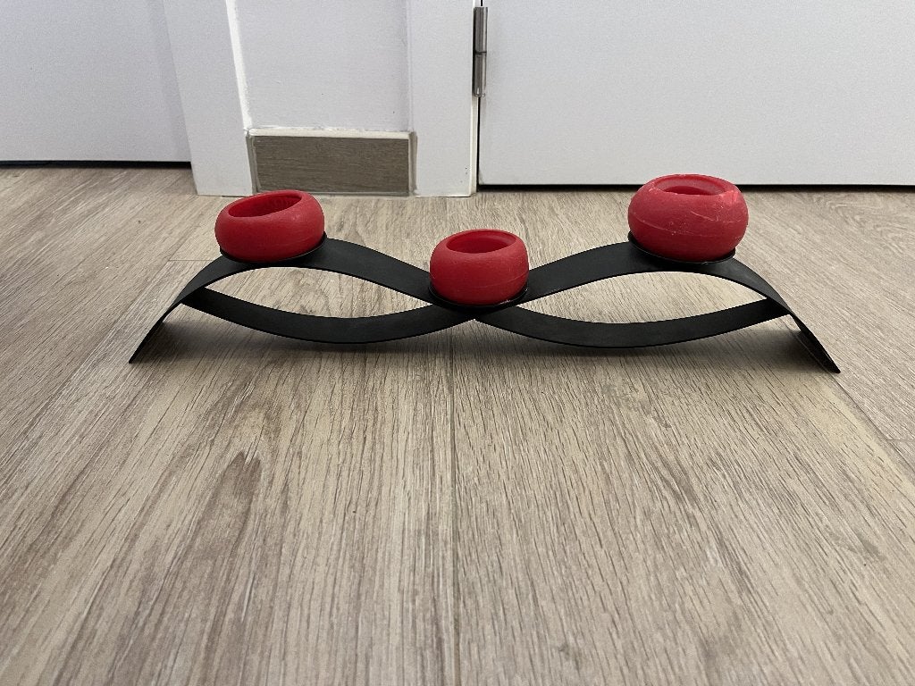Mooie zwarte metalen kaarsenhouder ️, Ophalen