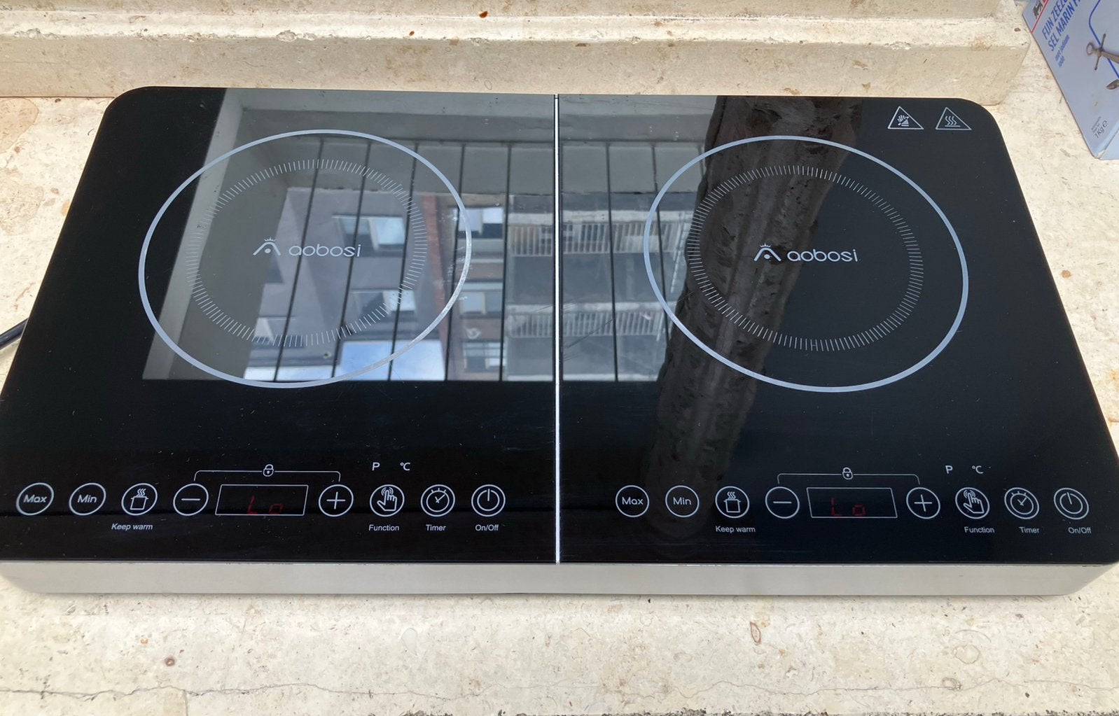 Induction hob / cooking plate, Enlèvement, Utilisé, Noir