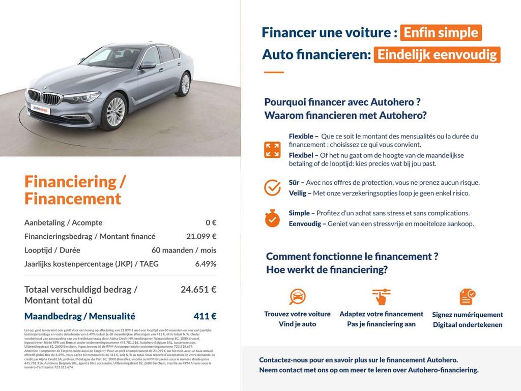 BMW 5 Serie 520 520i Luxury Line (bj 2019, automaat), Auto's, BMW, Automaat, Achterwielaandrijving, https://public.car-pass.be/vhr/d922d7d1-3a9a-49dd-a695-d20b8bb0f635
