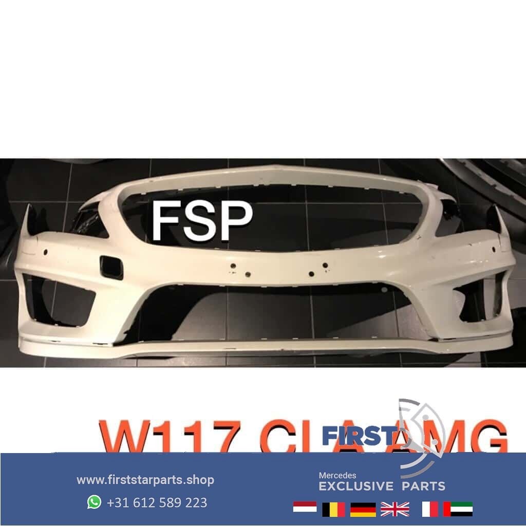 W117 CLA AMG VOORBUMPER WIT Mercedes 2013-2016 ORIGINEEL PDC