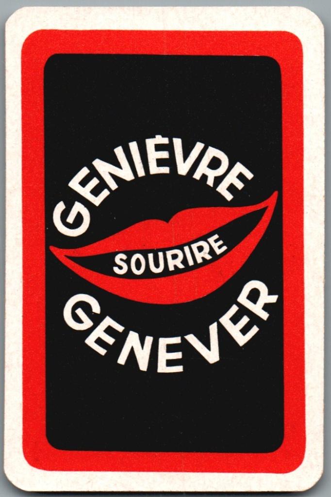speelkaart - LK14912 - Genièvre Sourire (87x57), Envoi, Comme neuf, Carte(s) à jouer