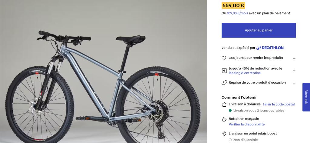 mountainbike te koop, Fietsen en Brommers, Ophalen, 24 inch of meer, Aluminium, Zo goed als nieuw