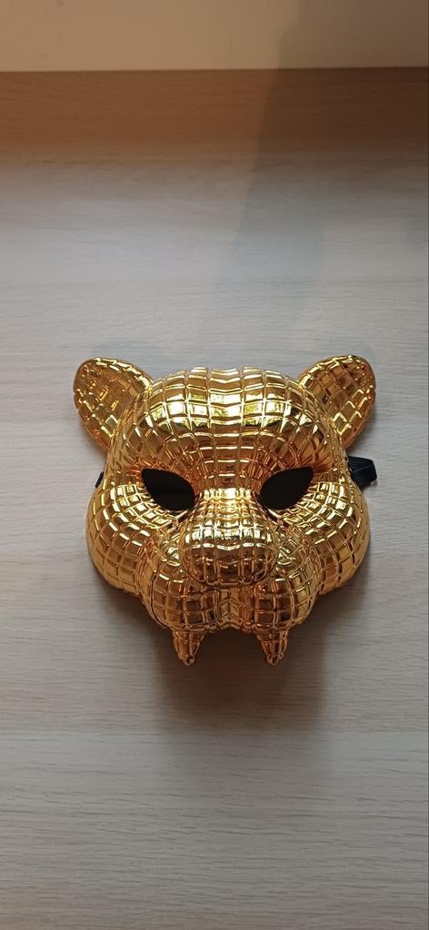 Squidgame masker, Bijoux, Sacs & Beauté, Broches, Neuf, 10 cm ou plus, Or, Enlèvement