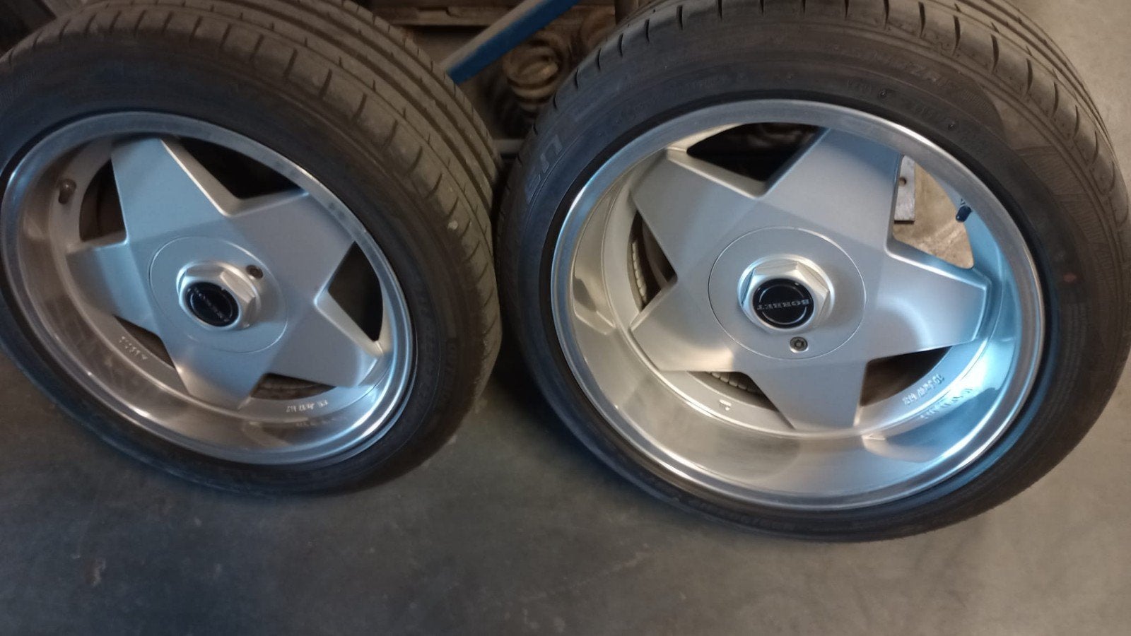 alu velgen +banden breed set 17" Borbet type A, Ophalen