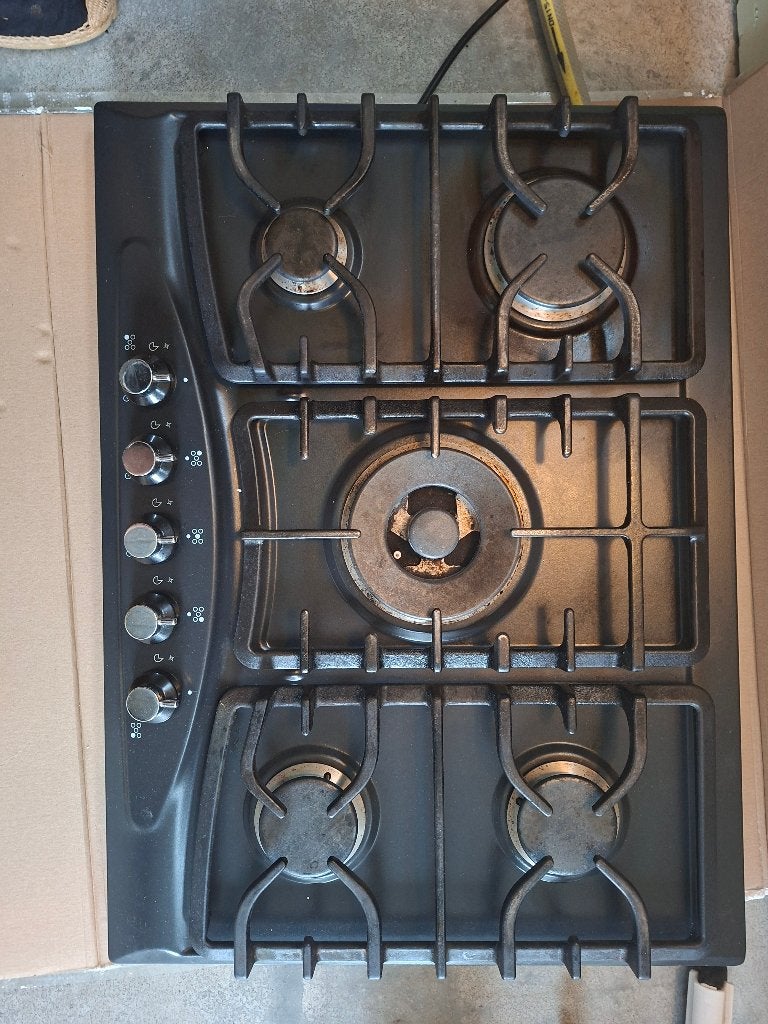 Gaskookplaat, Huis en Inrichting, Ophalen, Gebruikt, Zwart, 50 tot 100 cm