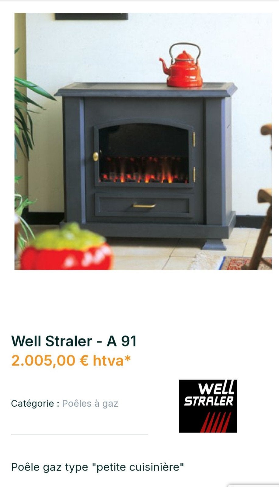 Chauffage au gaz, Bricolage & Construction, Enlèvement, Utilisé