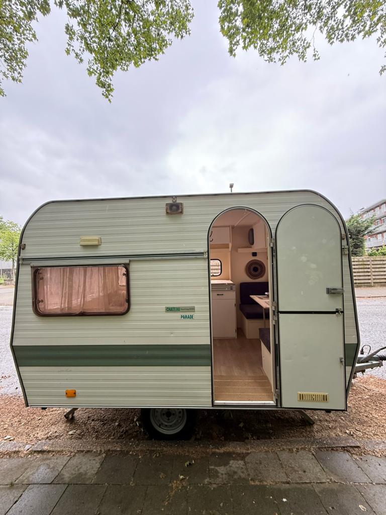 Caravan Chateau -750KG, Caravans en Kamperen, Chateau, Kachel, Omvormbare zithoek, Treinzit