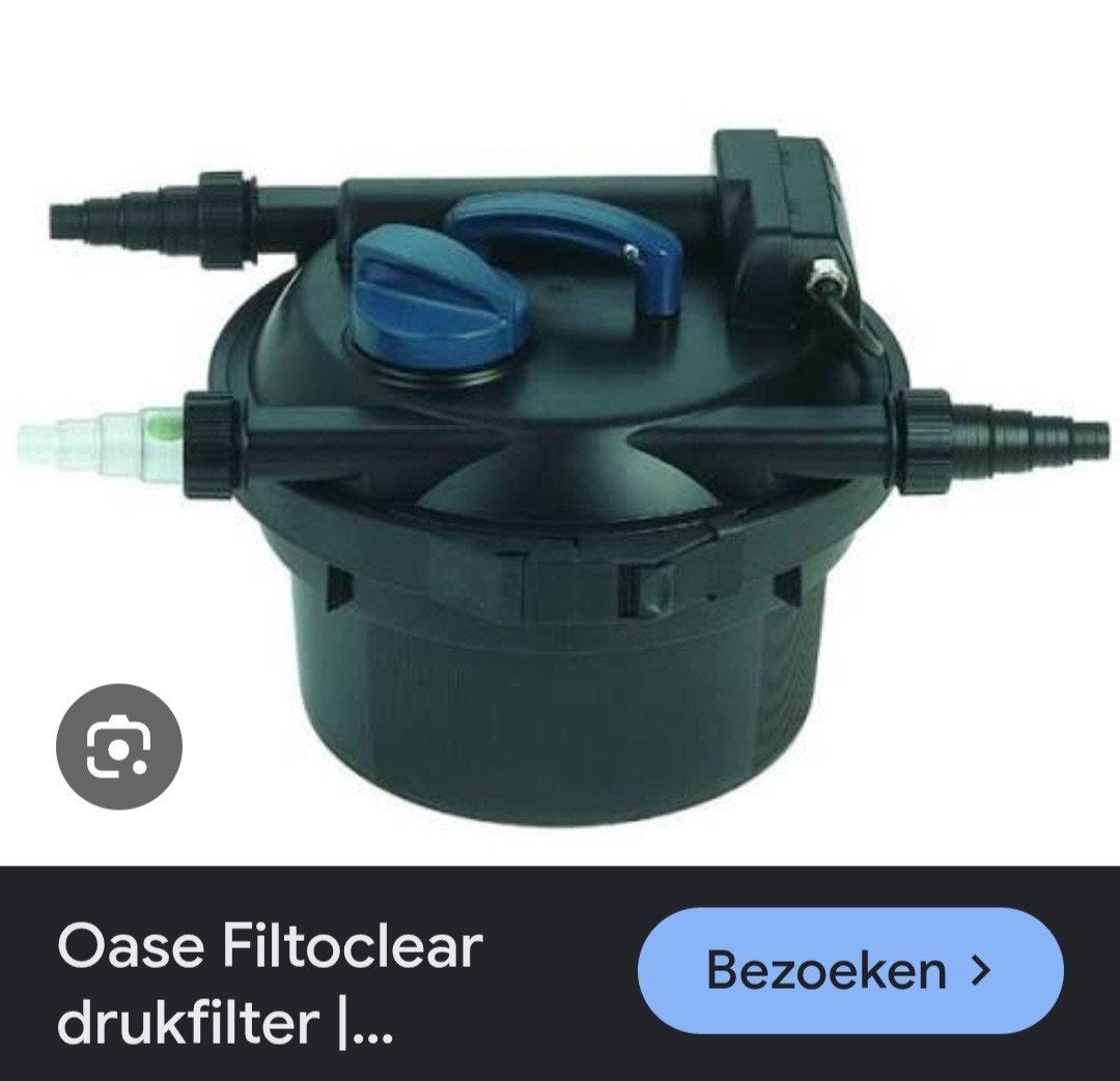 Vijver ubink 1000l, drukfilter van oase, en pomp, Tuin en Terras, Ophalen