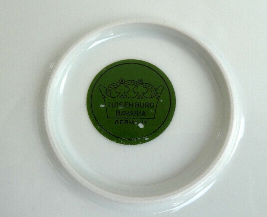 Grande assiette en porcelaine bavaroise peinte à la main, Enlèvement ou Envoi